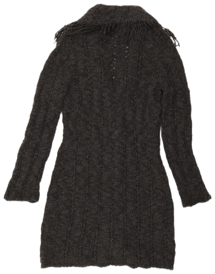 Marks & Spencer Suéter tipo cárdigan largo para mujer Reino Unido 40 Acrílico gris medio