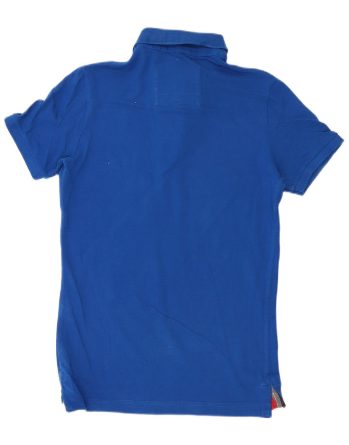 Polo Superdry Hombre De Algodón Azul Medio