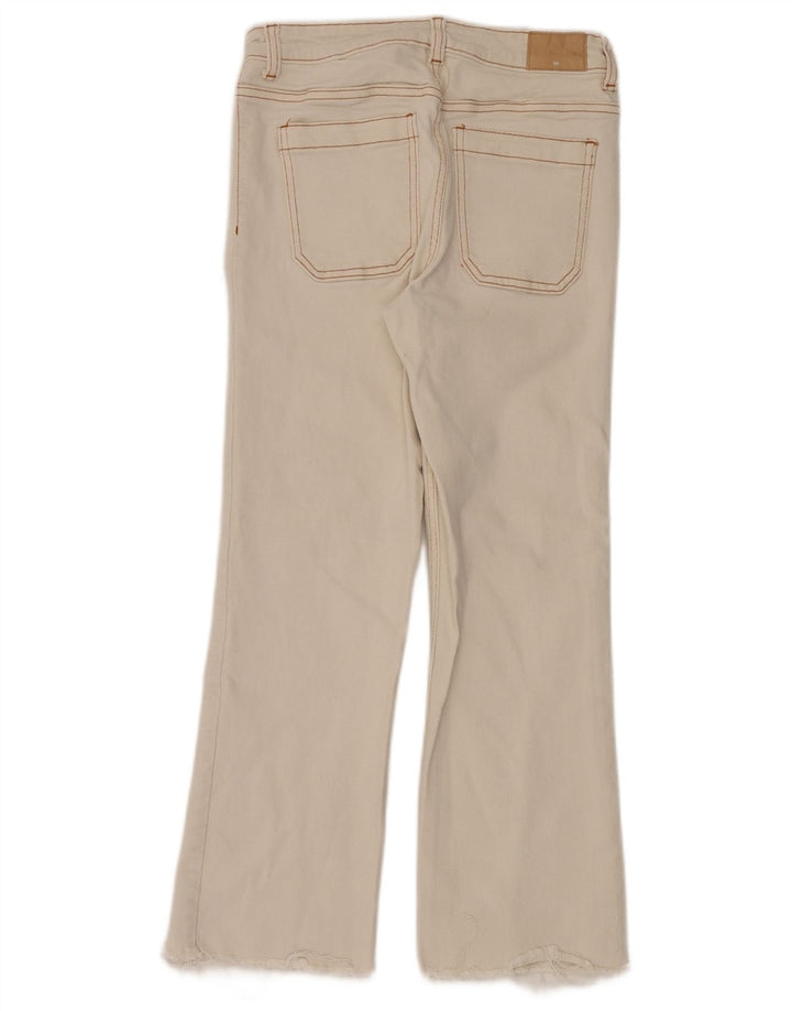 Zara Mujer Vaqueros Bootcut W28 L26 Algodón Blanco