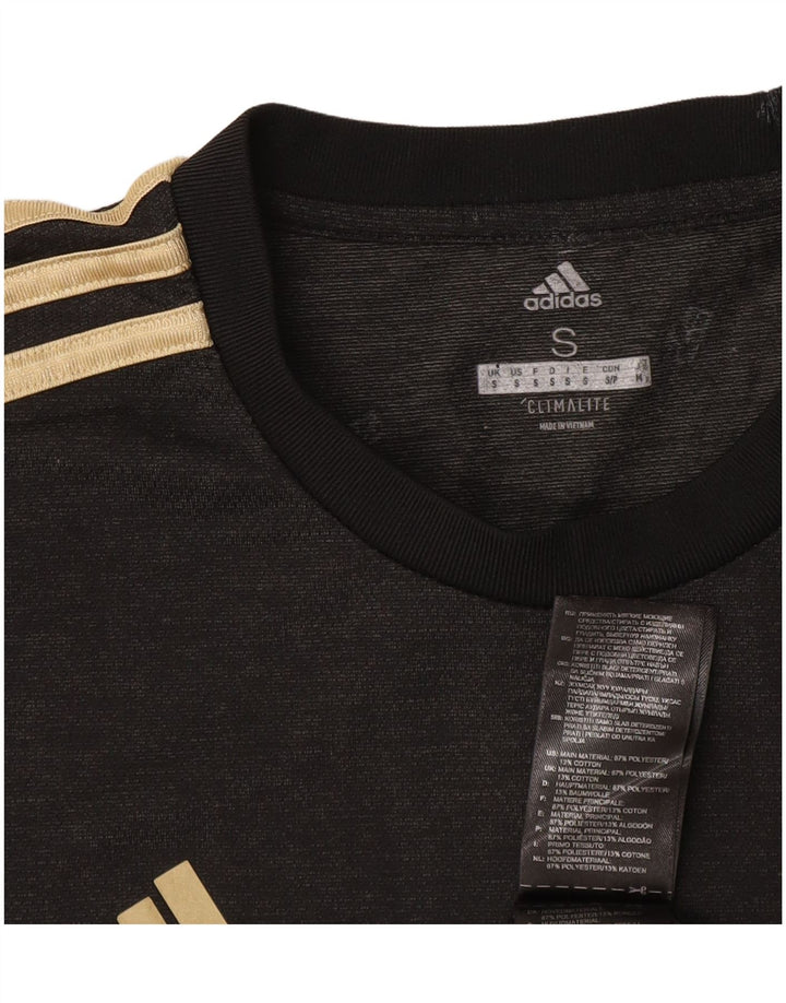 ADIDAS Mens Climalite Camiseta Top Pequeño Gris Poliéster