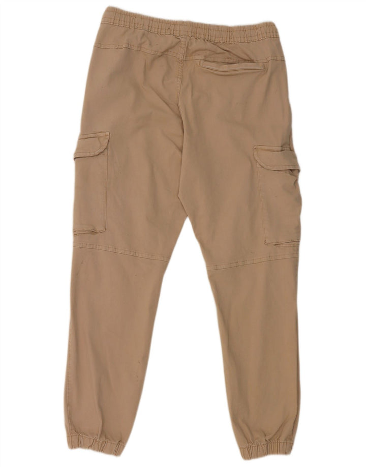 Zara Hombre Joggers Pantalón Cargo Mediano W31 L27 Algodón Gris