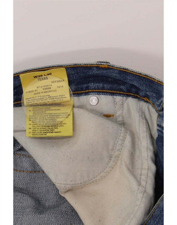 Wrangler Vaqueros rectos regulares Texas para hombre W36 L30 Algodón azul