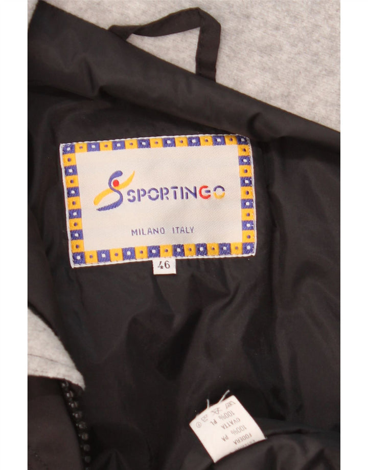 Chaqueta de esquí holgada con capucha para hombre Sporting IT 46 Small White Colorblock