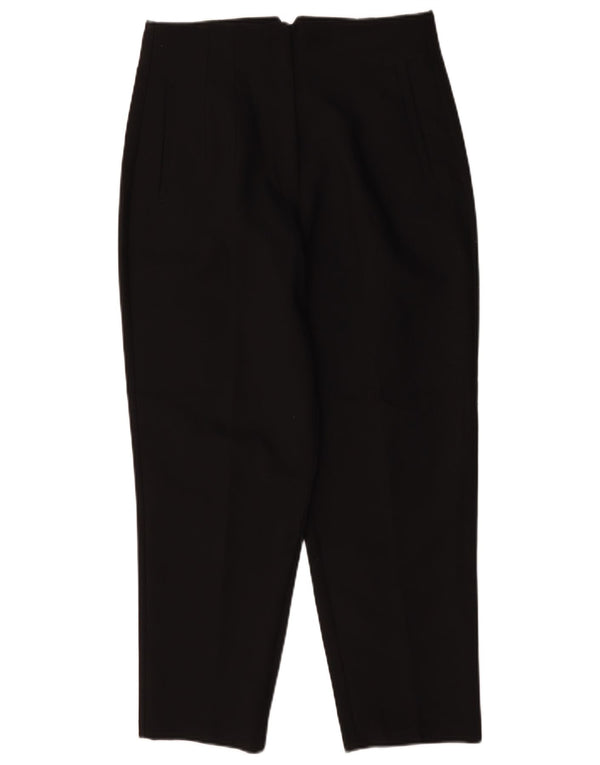 Zara Mujer Pantalones Casuales Cónicos Grande W30 L26 Negro