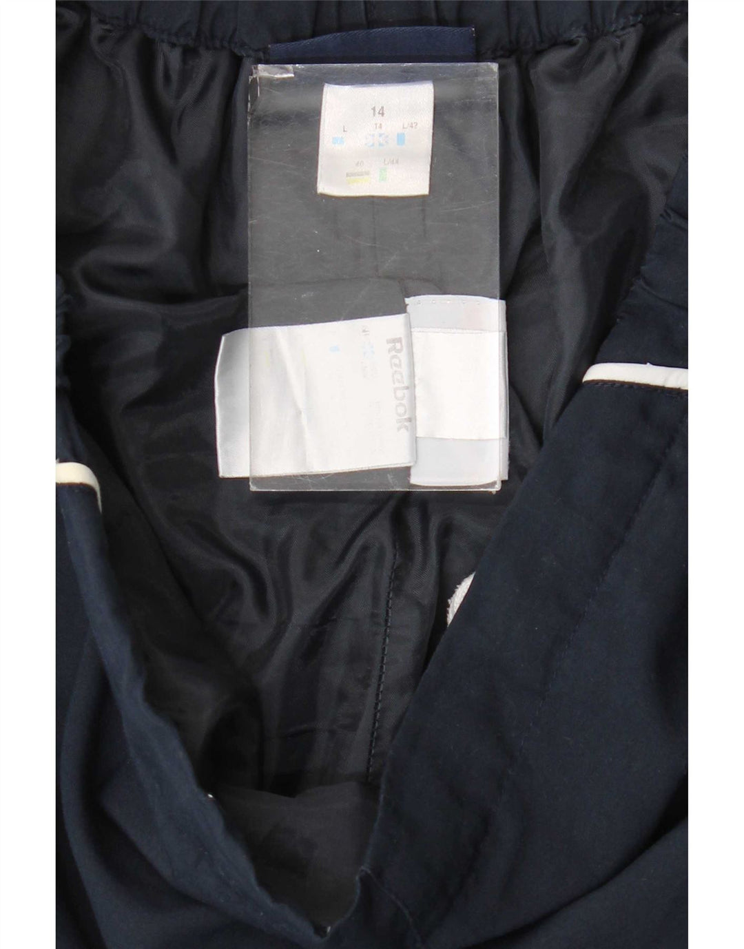 Reebok Pantalones Capri para Mujer UK 14 Medium Azul Marino Poliéster