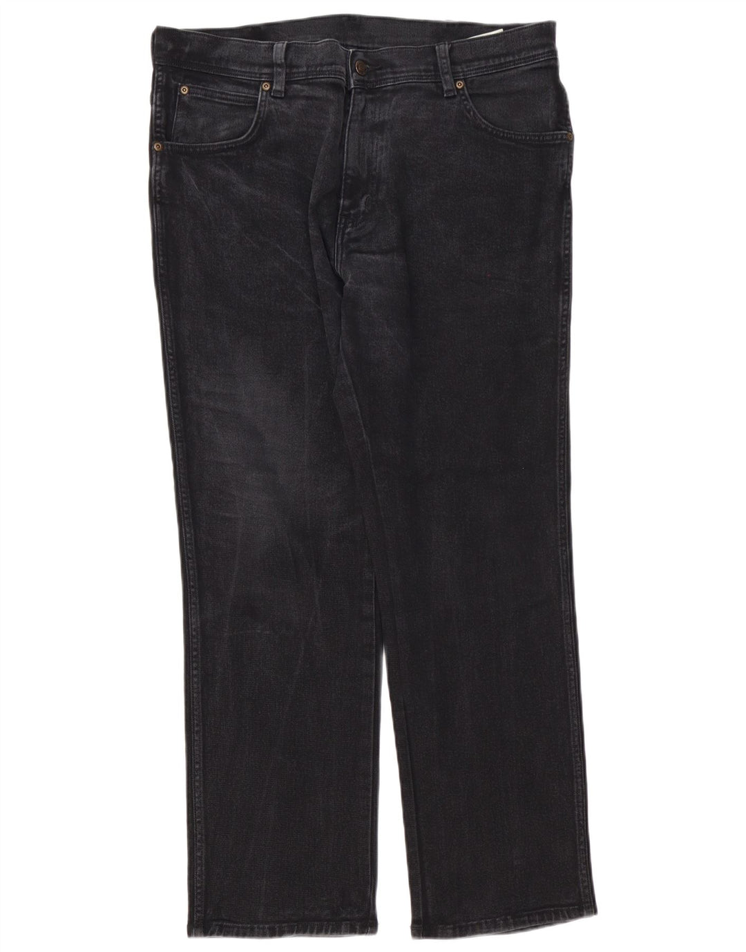 Wrangler Vaqueros rectos para hombre W36 L30 Algodón negro