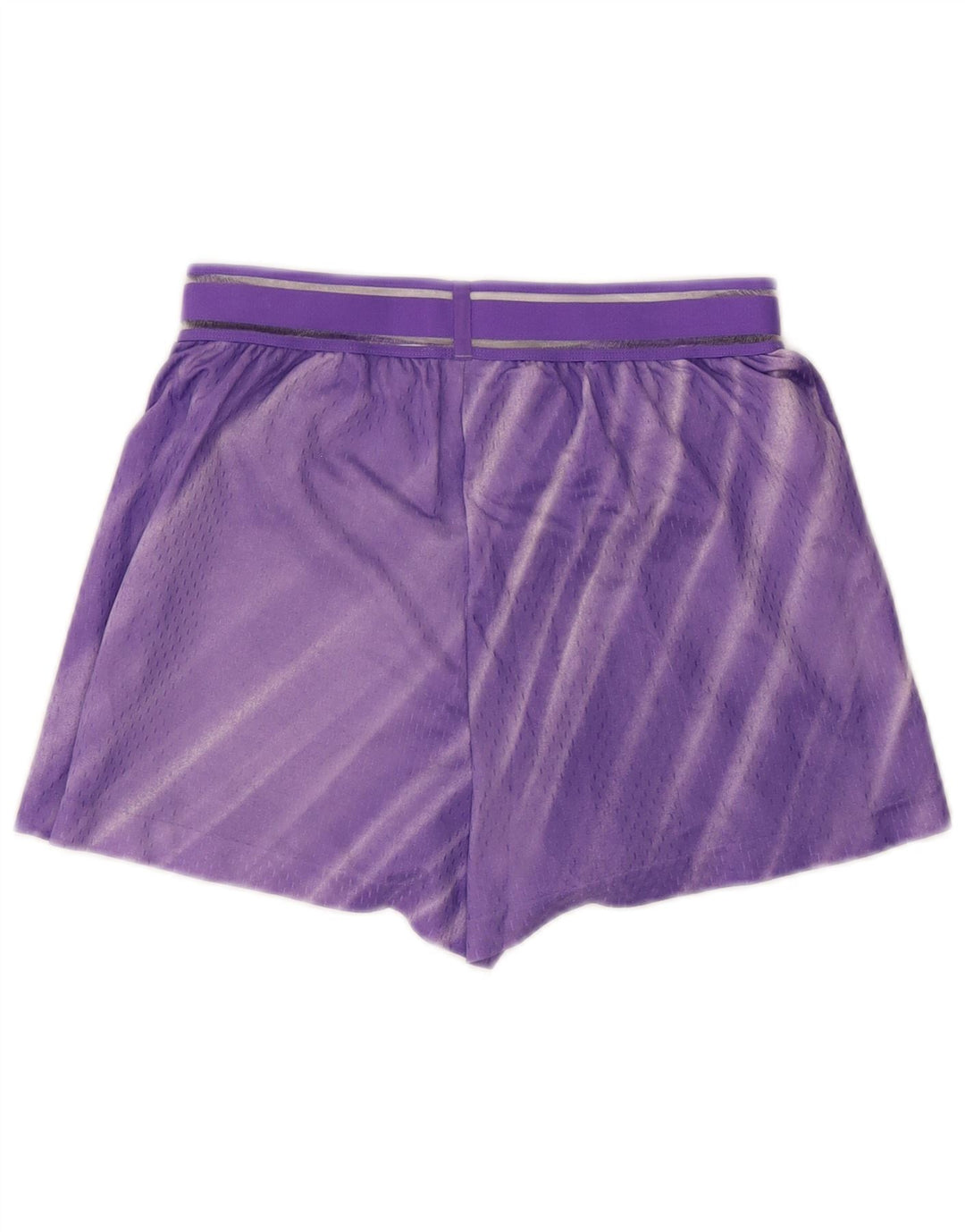 Nike Pantalones cortos deportivos para mujer UK 44 Mediano Púrpura Rayas