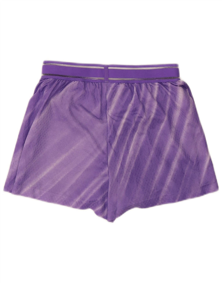 Nike Pantalones cortos deportivos para mujer UK 44 Mediano Púrpura Rayas