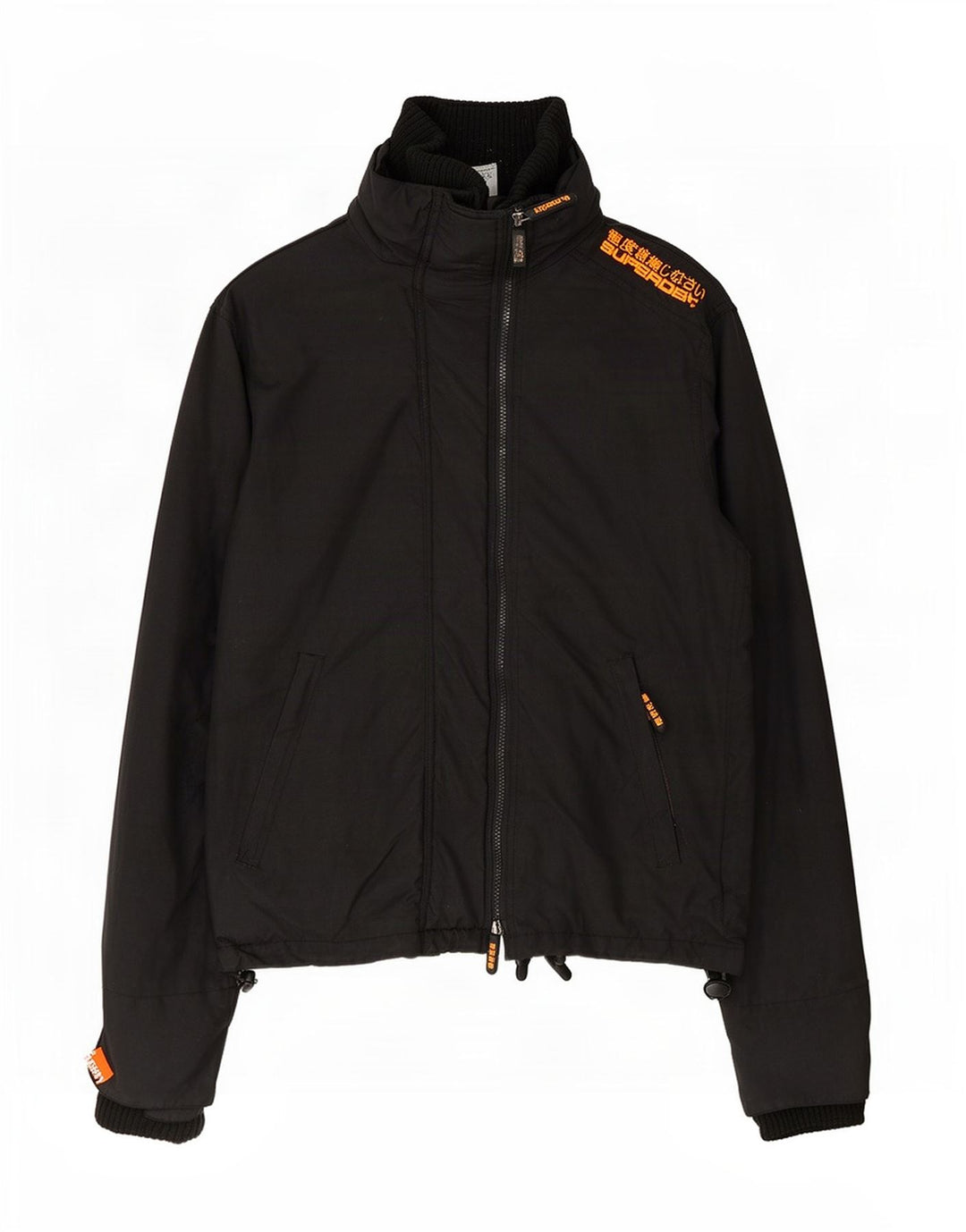 Superdry Chaqueta impermeable gráfica para hombre UK 38 Medium Black Nylon