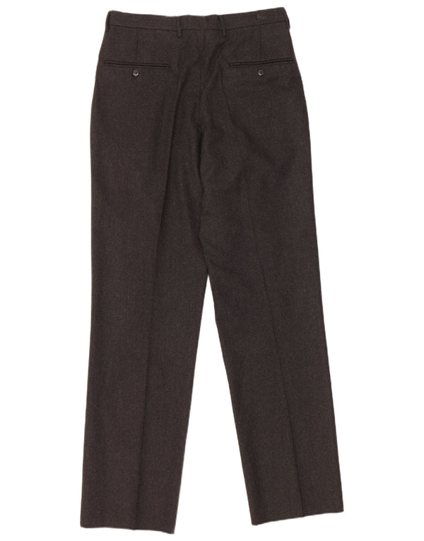 Vintage hombres pegged traje pantalones IT 48 Medio W30 L33 Lana Gris