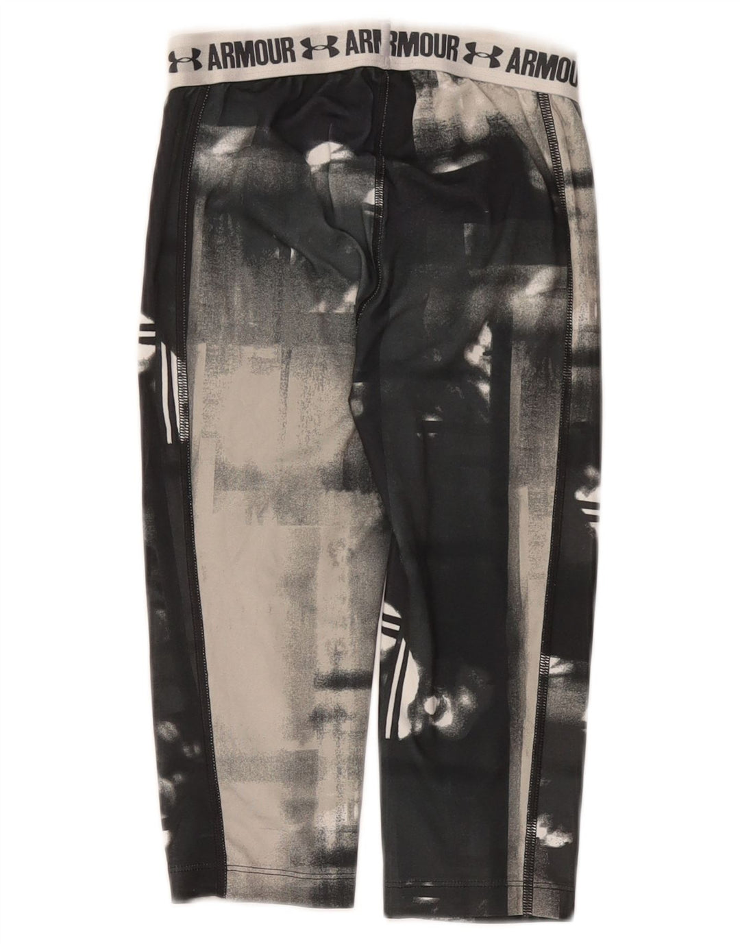 UNDER ARMOUR Leggings capri gráficos para niña 7-8 años Gris teñido anudado