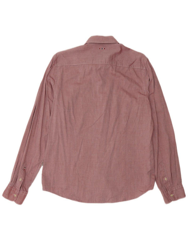 Napapijri Camisa ajustada para hombre, talla grande, rosa