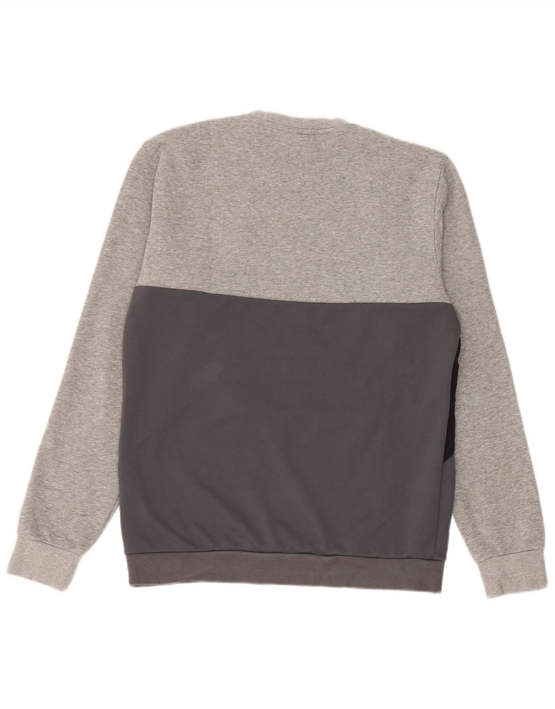 ADIDAS Hombre Sudadera Jumper Small Gris Colorblock Algodón