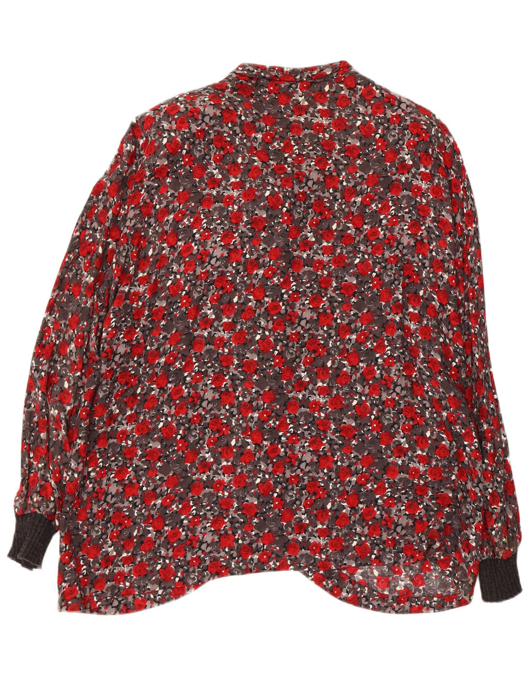 Premode Blusa camisera con lazo frontal para mujer UK 40 XL Rojo Floral