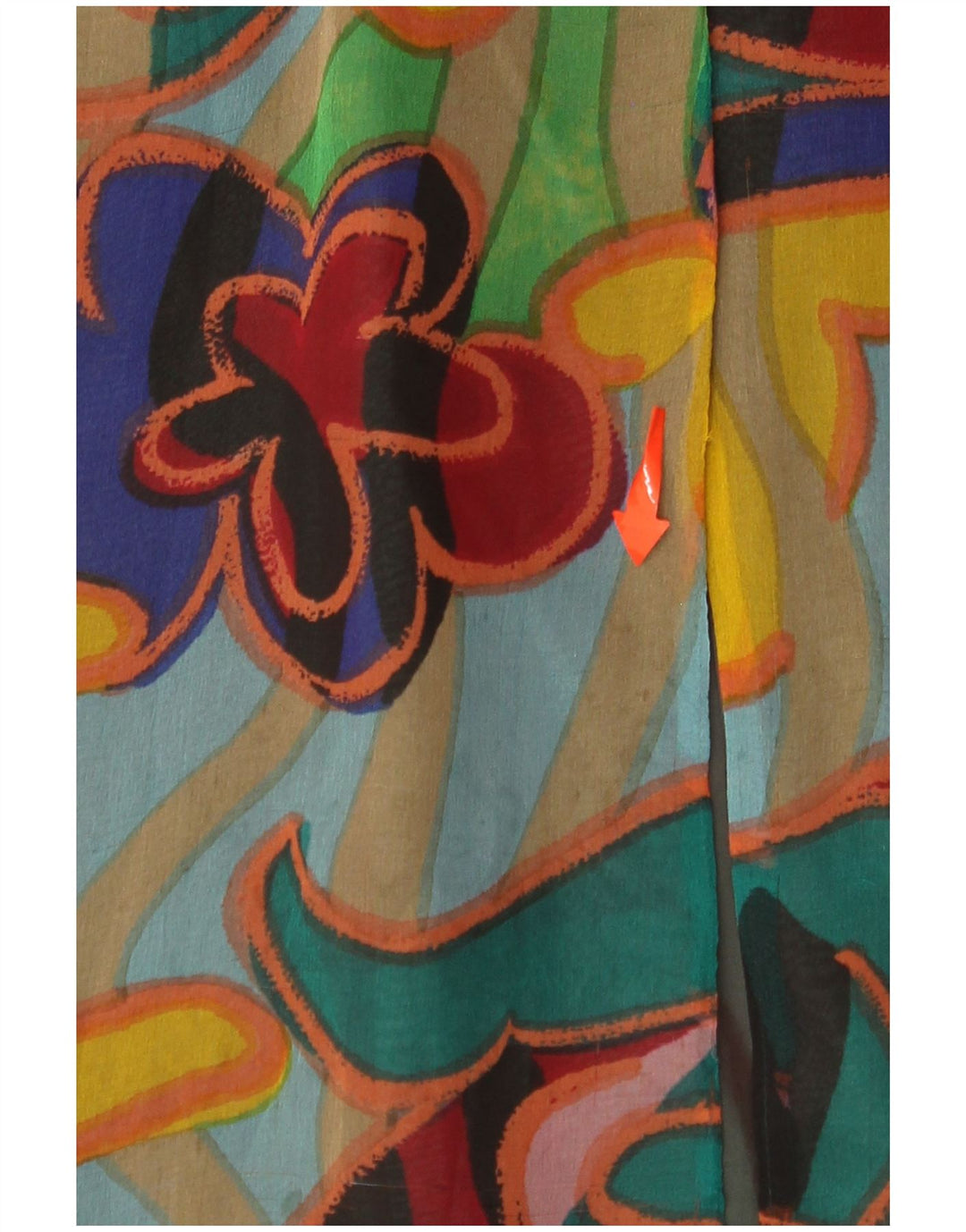 VINTAGE Mujer Patrón Abstracto Shift Vestido Reino Unido 14 Medio Multicolor