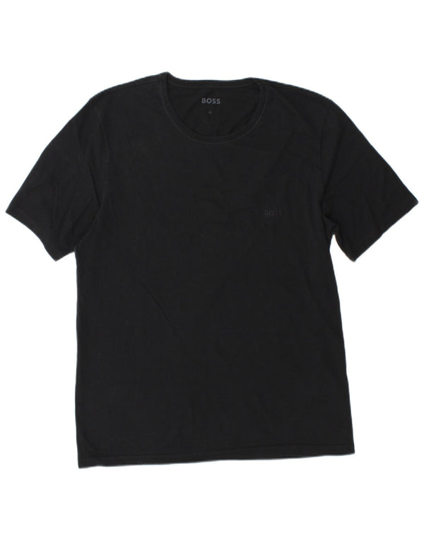 Hugo Boss Hombre Camiseta Top XL Algodón Negro