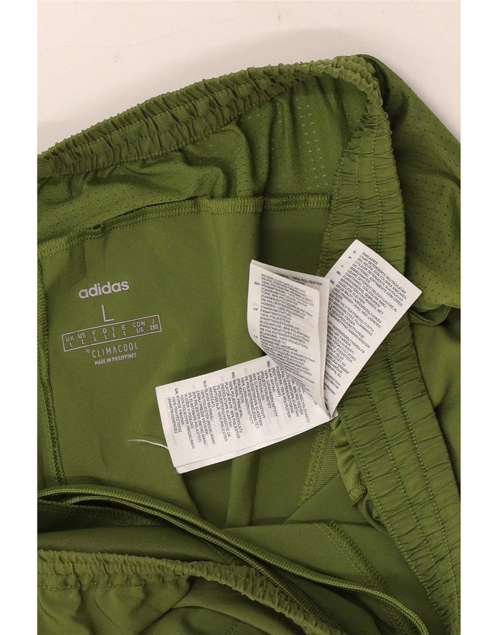 Adidas Mens Climacool Sport Shorts Grande Verde Poliéster