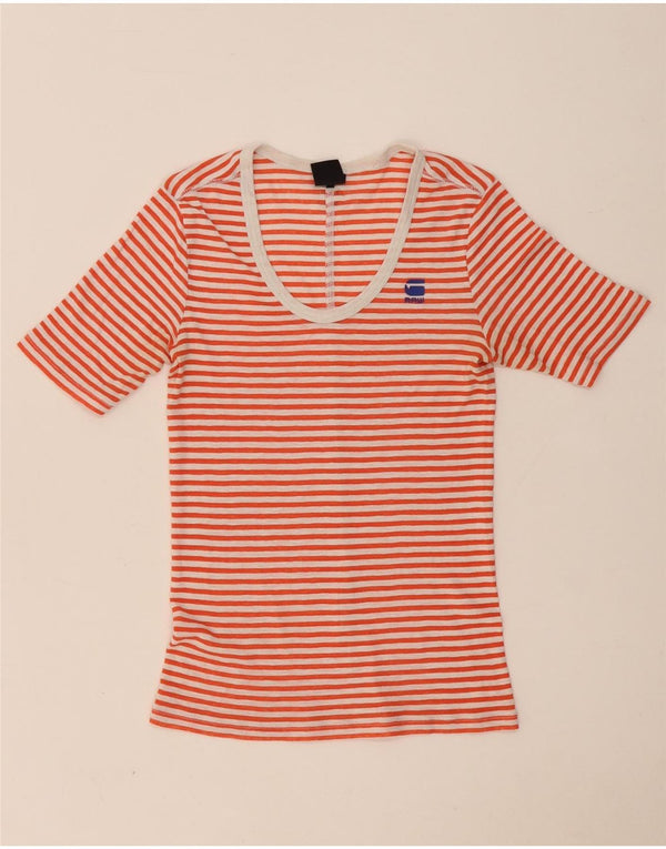 G-Star Camiseta para mujer Top UK 4 XS Rojo Rayas