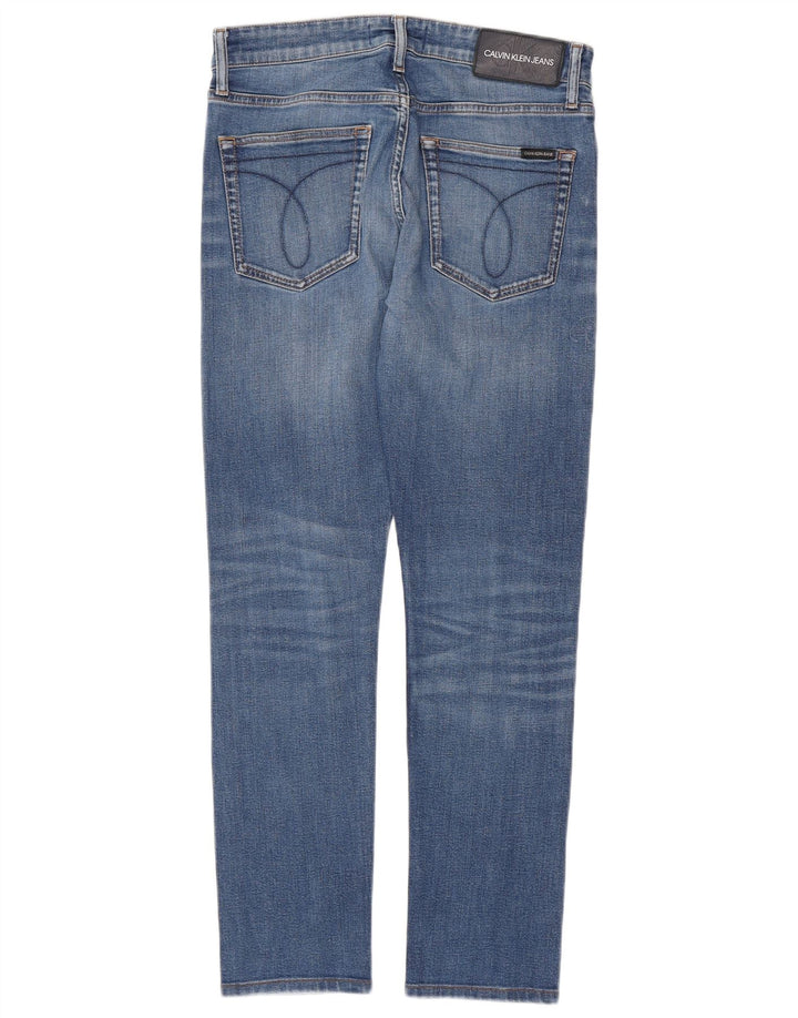 CALVIN KLEIN Vaqueros ajustados para hombre W31 L32 Algodón azul