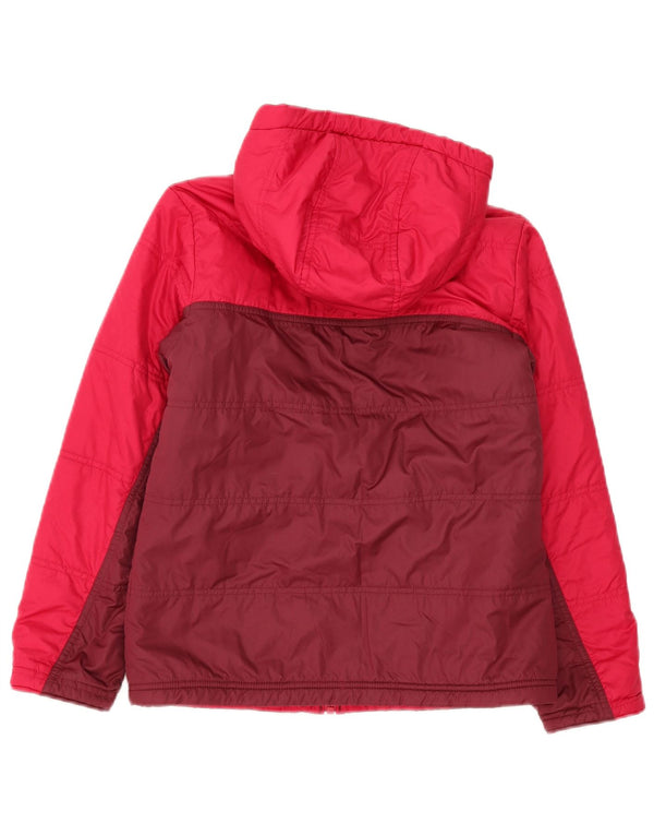 Patagonia Chaqueta acolchada con capucha para niñas 11-12 años Grande Rojo Colorblock