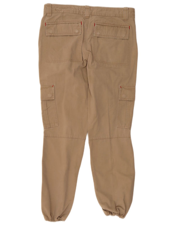 Tommy Hilfiger Hombre Joggers Cargo Pantalones W30 L32 Beige