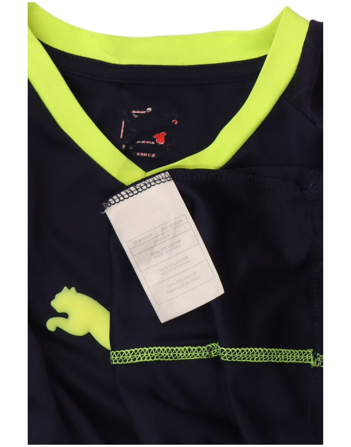 Camiseta gráfica PUMA para mujer Top medio azul marino Poliéster