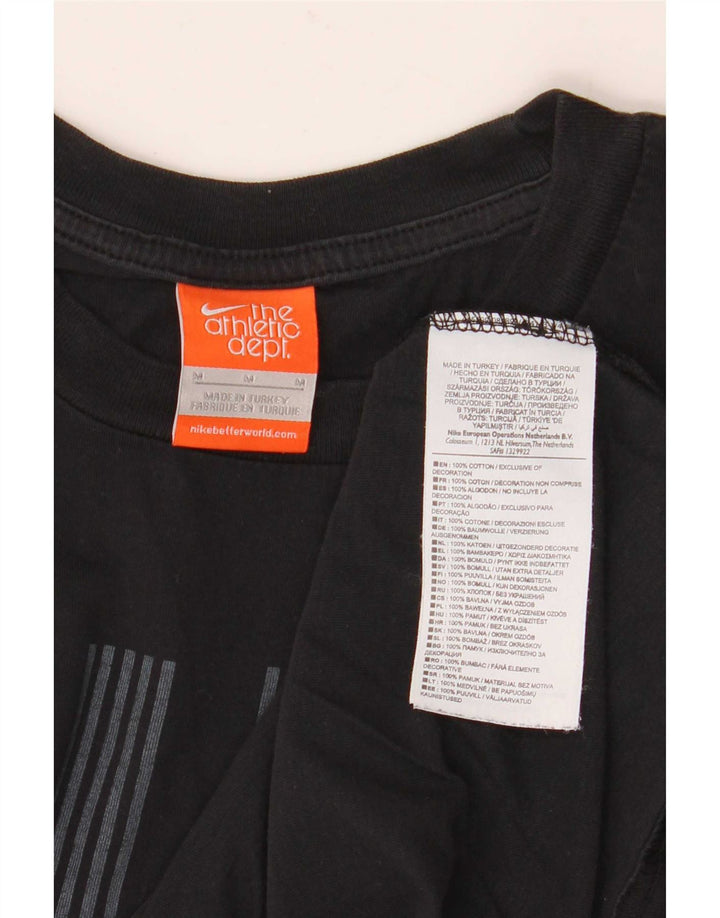 Adidas - Camiseta gráfica para hombre, talla mediana, algodón negro