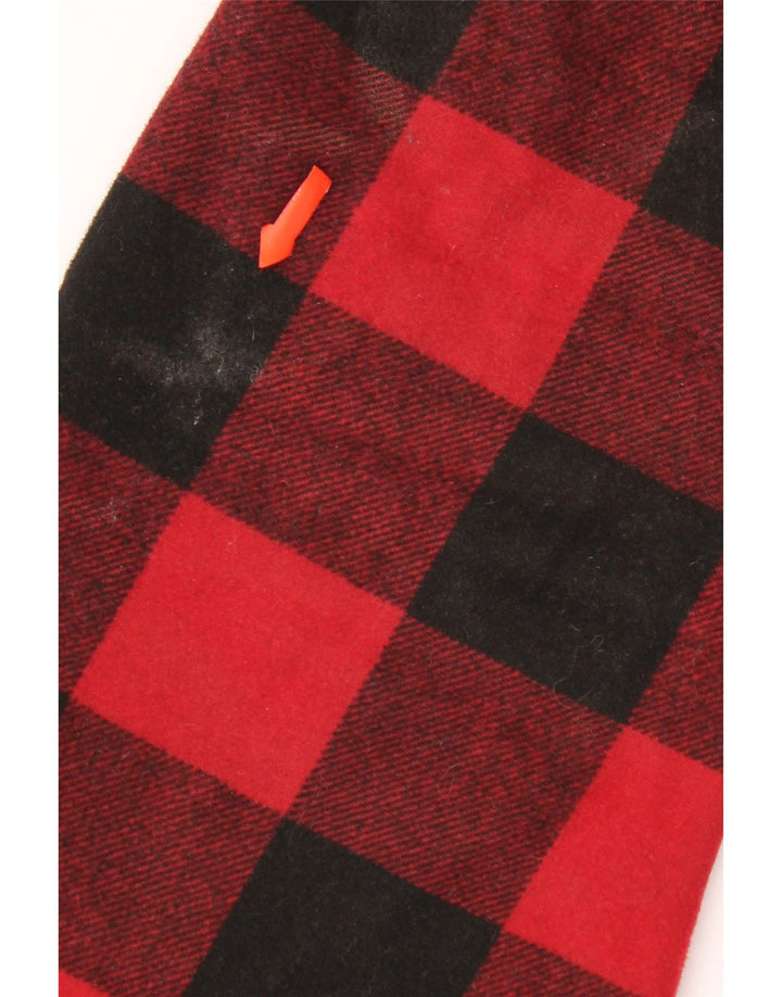 Nike Camisa de franela Lumberjack para hombre XL Lana de cuadros rojos