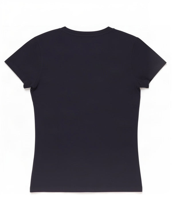 Ralph Lauren Camiseta para Mujer Top UK 10 Small Azul Marino Algodón