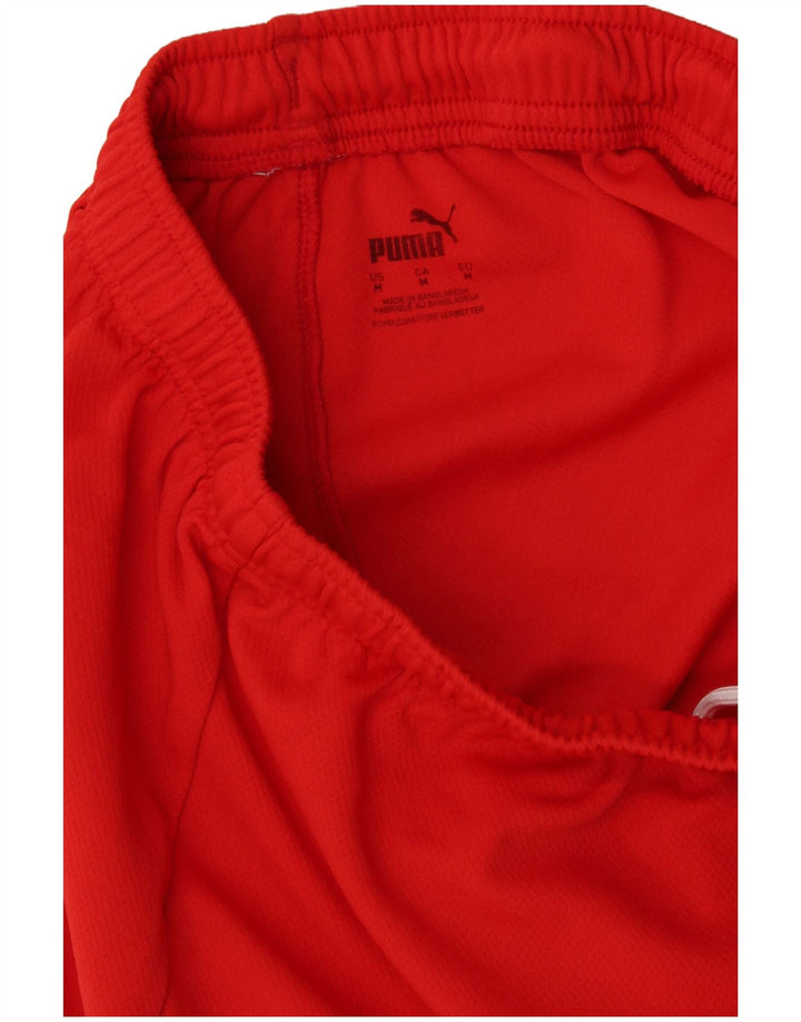 PUMA Pantalones cortos deportivos para hombre rojo mediano