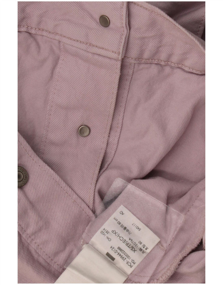 LEVI'S Chaqueta vaquera para mujer UK 6 XS Algodón morado