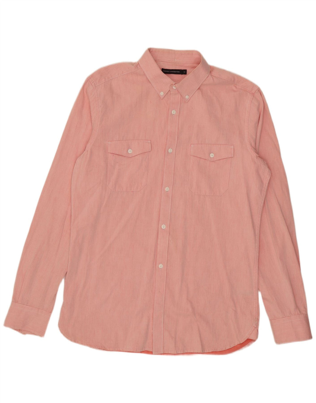 Camisa de hombre French Connection de algodón rosa medio