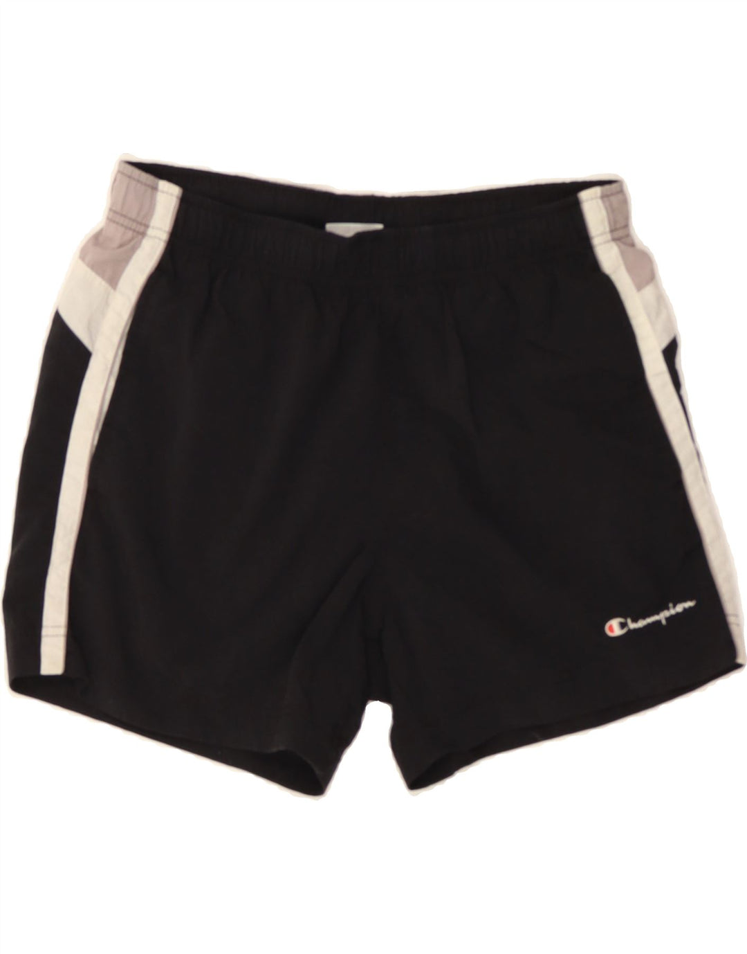 CHAMPION Mens Sport Shorts Small  Black Colourblock Polyamide Vintage Champion and Second-Hand Champion from Messina Hembry 
