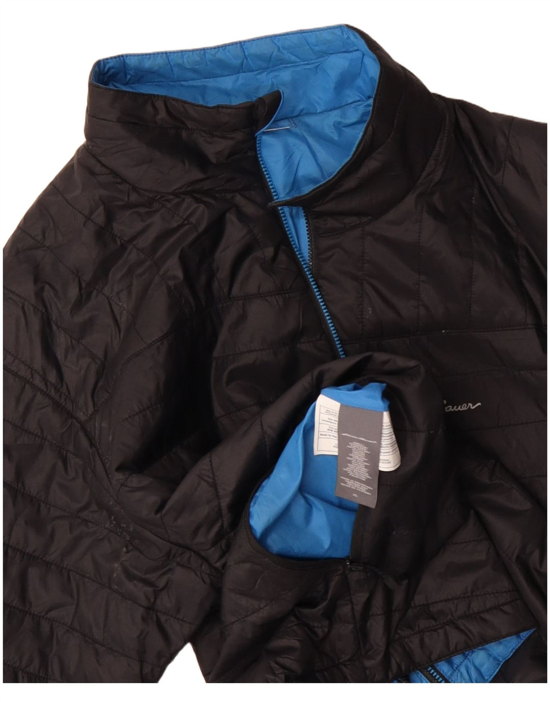 Eddie Bauer Chaqueta acolchada para hombre UK 42 XL Negro Poliéster Deportes