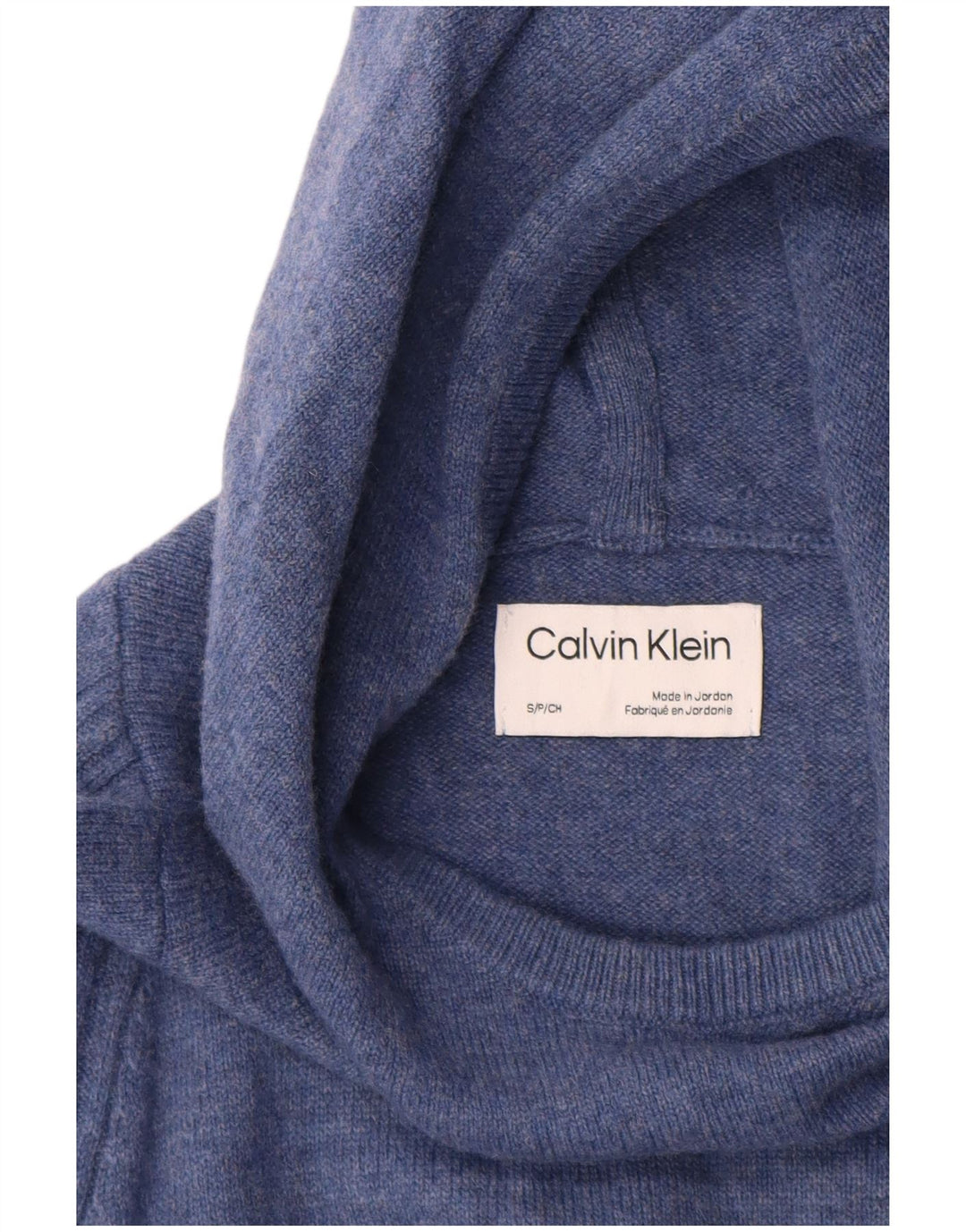 Calvin Klein Suéter con Capucha para Hombre Pequeño Azul Moteado