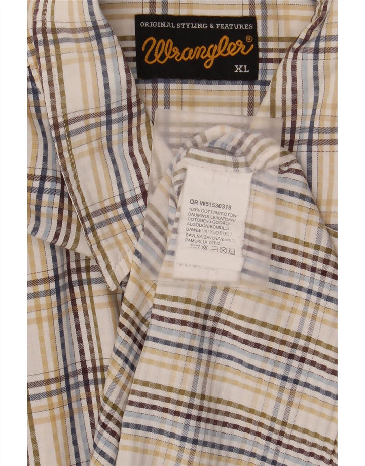 Camisa Hombre Wrangler XL Algodón Cuadros Multicolor