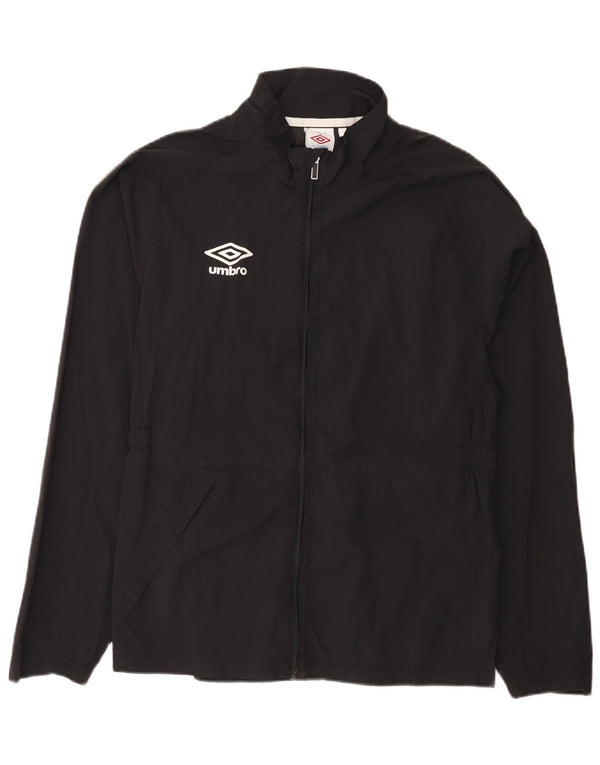 Umbro Chaqueta impermeable gráfica para mujer UK 44 Medium Black Nylon