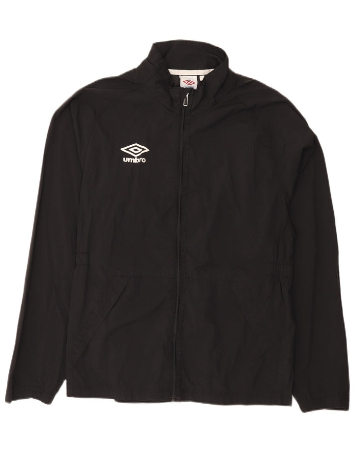 Umbro Chaqueta impermeable gráfica para mujer UK 44 Medium Black Nylon