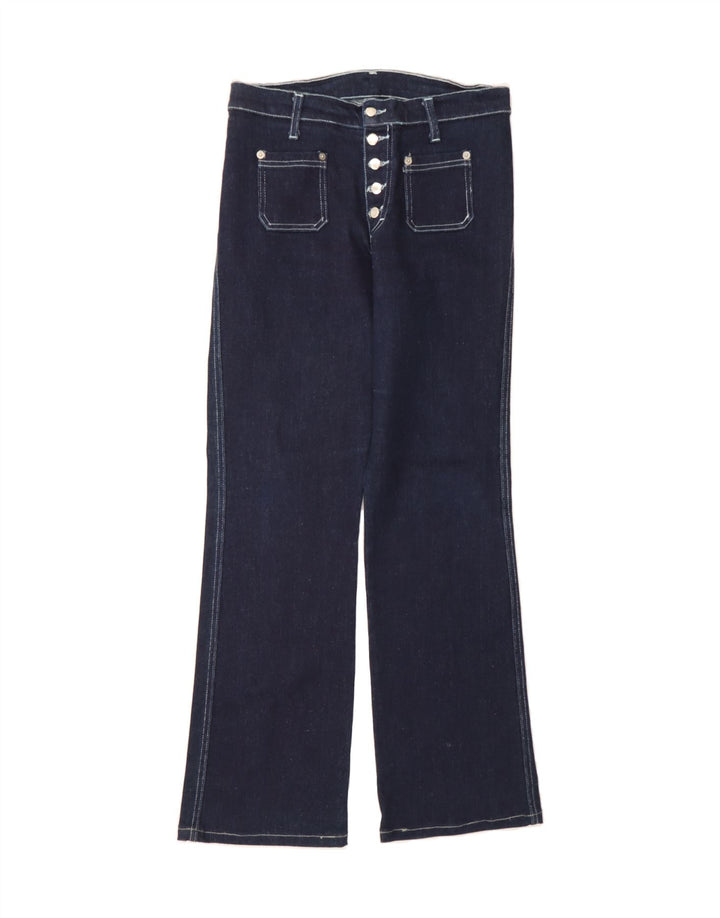 VINTAGE Womens Bootcut Jeans W28 L29 Navy Blue Vintage Vintage and Second-Hand Vintage from Messina Hembry 