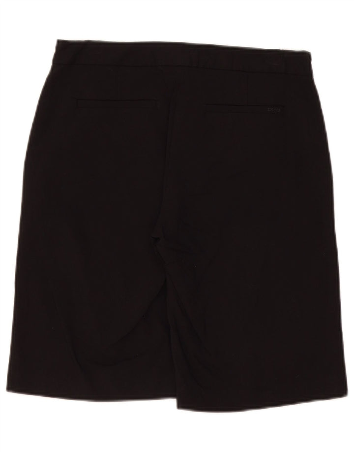 Izod Pantalones cortos chinos para mujer US 2 XS W28 Rayón negro