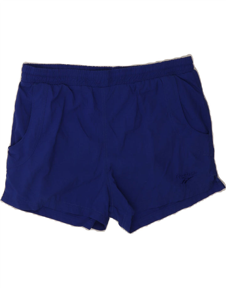 REEBOK Mens Swimming Shorts Small Navy Blue Polyester Vintage Reebok and Second-Hand Reebok from Messina Hembry 