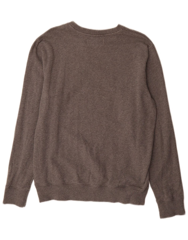 Calvin Klein Jeans Mens Graphic Sweatshirt Jumper Medium Grey Flecked