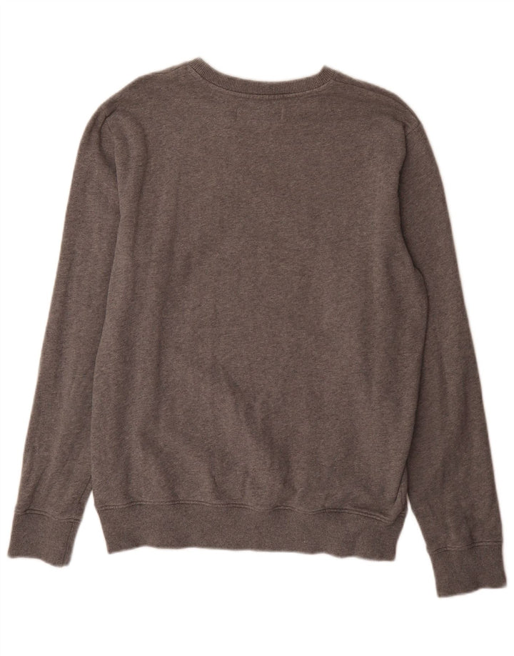Calvin Klein Jeans Hombre Sudadera Gráfica Jumper Gris Medio Moteado