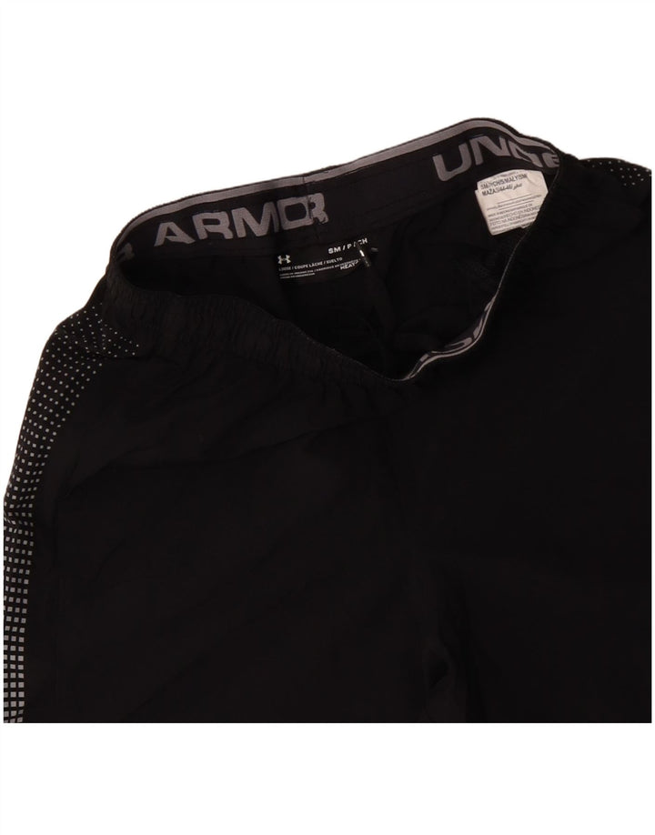 UNDER ARMOUR Pantalones cortos deportivos Heat Gear para hombre Poliéster manchado negro pequeño