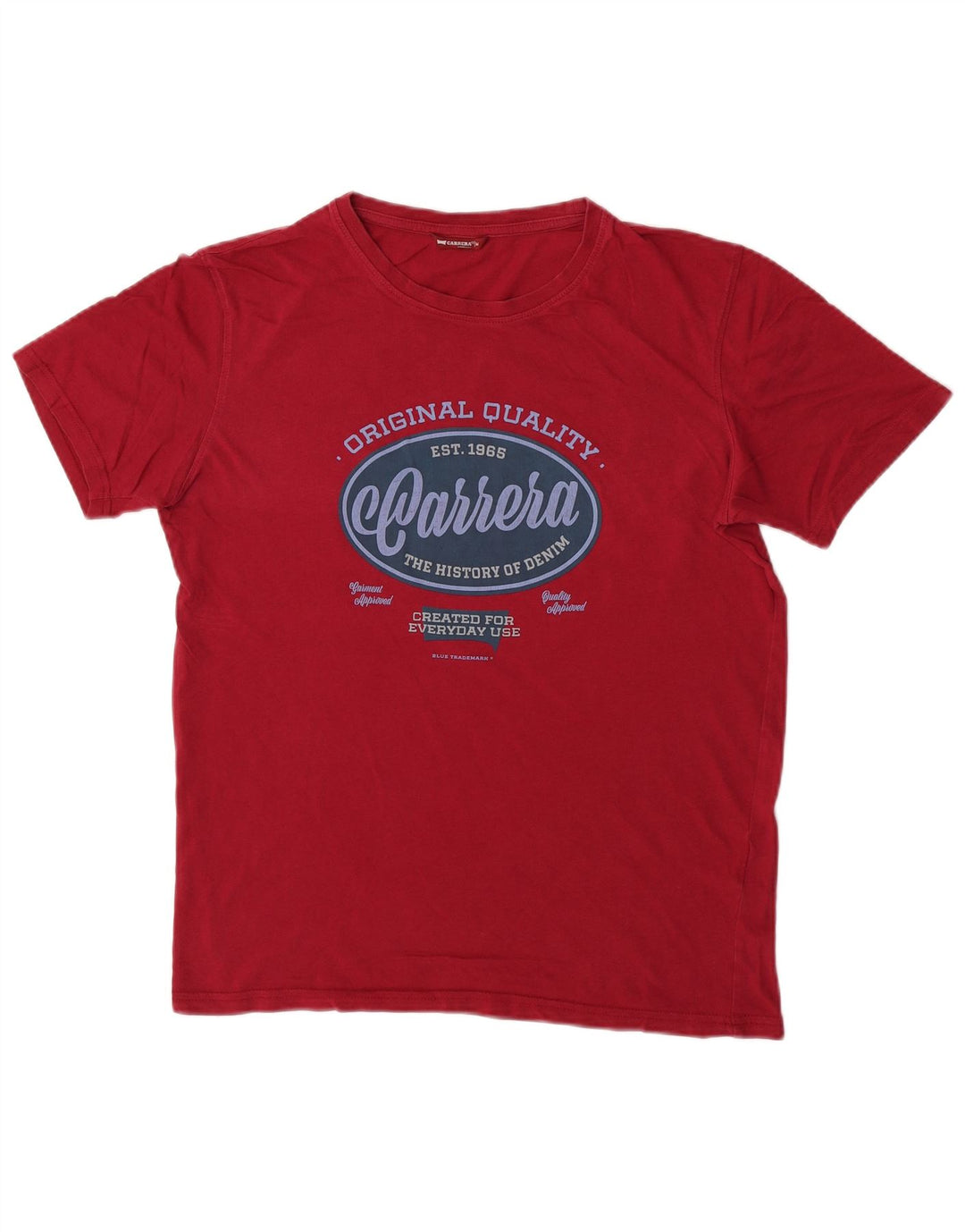 Carrera - Camiseta gráfica para hombre, color burdeos mediano