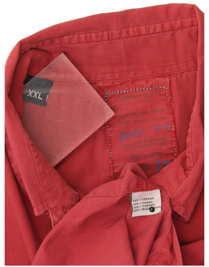 Murphy & Nye Camisa para hombre 2XL Algodón rojo