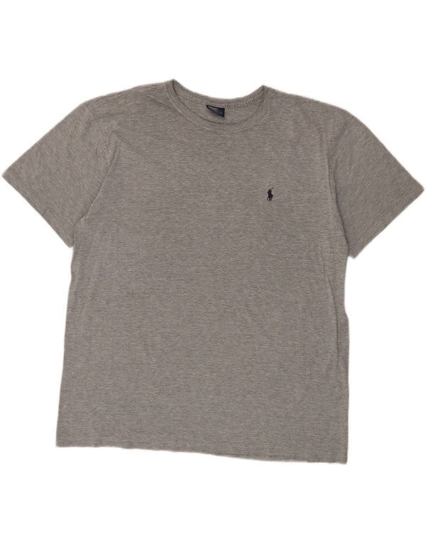 Polo Ralph Lauren Camiseta para hombre Top grande de algodón moteado gris