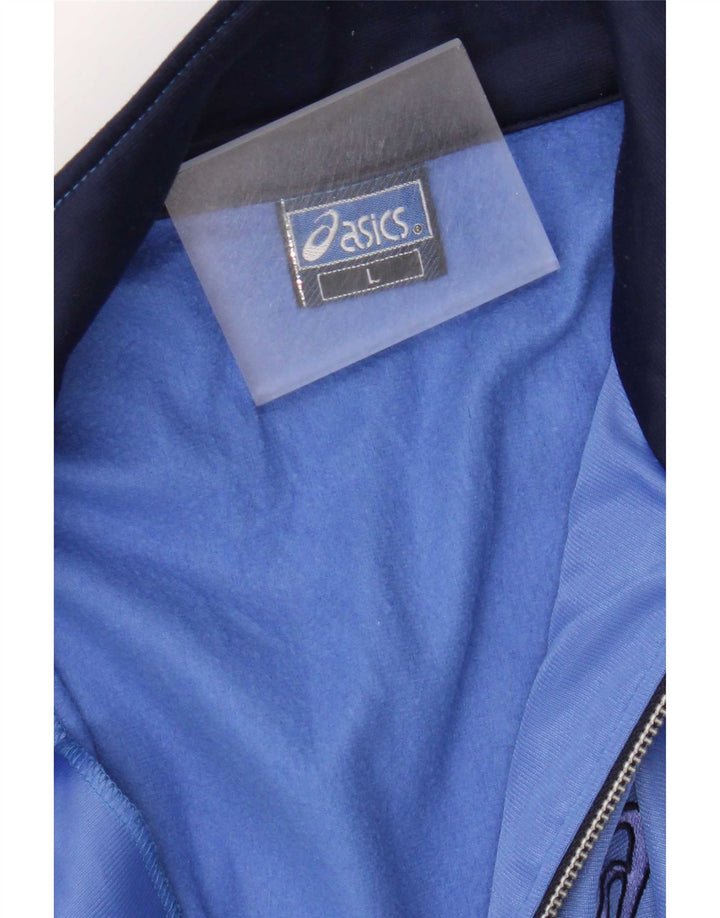 Asics Mens Chándal Top Chaqueta Grande Azul