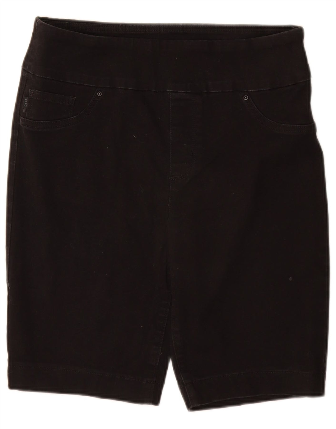 Lee Bermudas Sculpting Slim Fit para Mujer US 10 Grande W30 Algodón Negro