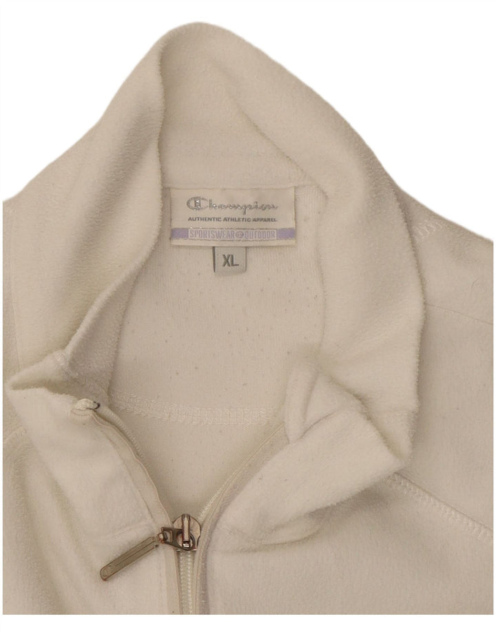 Champion Chaqueta Polar Mujer UK 40 XL Poliéster Blanco